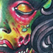 Victorian Flapper Zombie Girl Tattoo Design Thumbnail